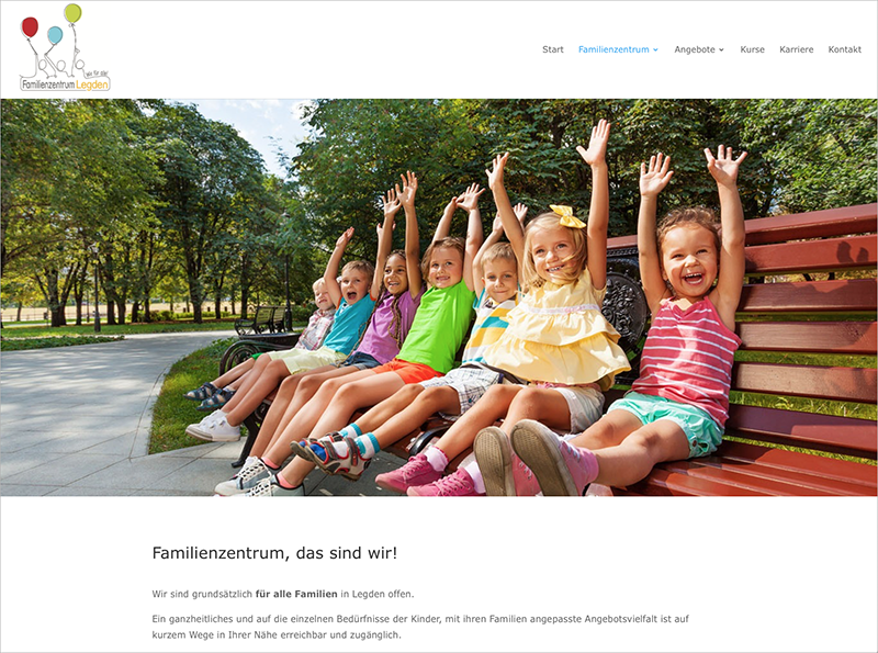 Website Familienzentrum Legden