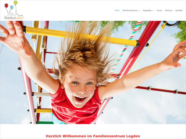 Website Familienzentrum Legden